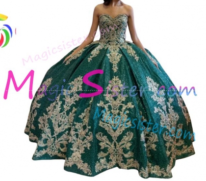 Topselling Emerald Green Quinceanera Dress