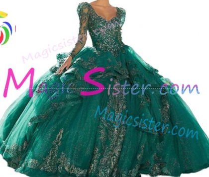 Beautiful Topselling Emerald Green Quinceanera Dress