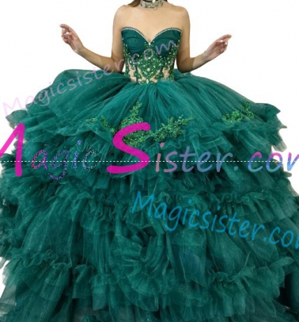 Beautiful Topselling Emerald Green Quinceanera Dress
