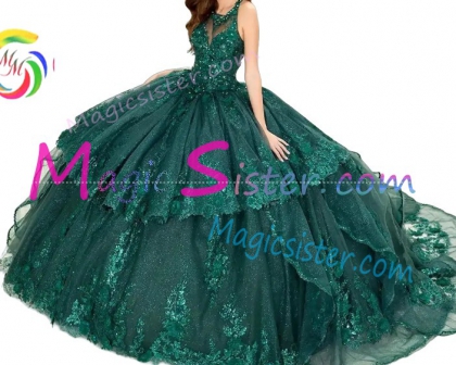 Emerald Green Luxury Topselling Quinceanera