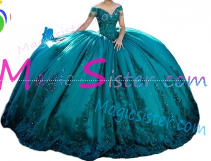 Emerald Green Luxury Topselling Quinceanera Dress