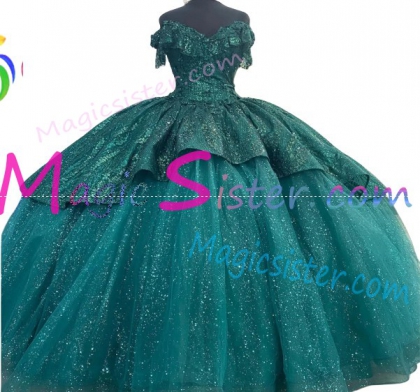 Emerald Green Luxury Topselling Quinceanera Dress