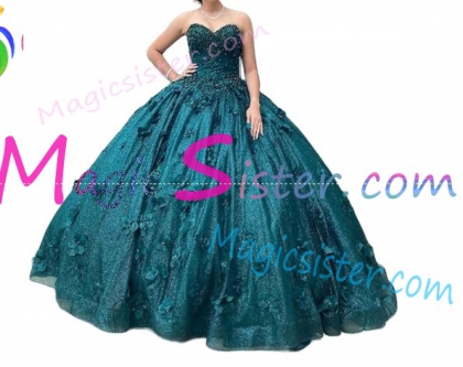 Emerald Green Luxury Topselling Quinceanera Dress