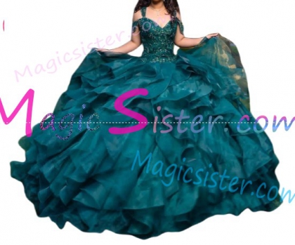Factory Wholesale Topselling Emerald Green Quinceanera Dress
