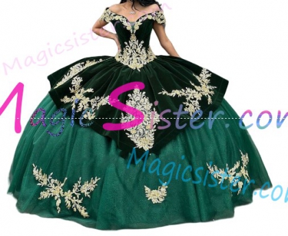 Factory Wholesale Topselling Emerald Green Quinceanera Dress
