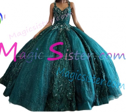 Luxury Topselling Emerald Green Quinceanera Dress
