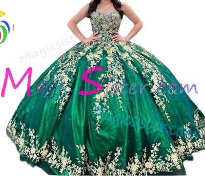Luxury Topselling Emerald Green Quinceanera Dress