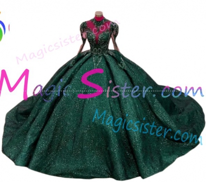 Luxury Topselling Emerald Green Quinceanera Dress