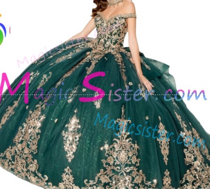 Luxury Topselling Emerald Green Quinceanera Dress