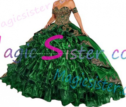 Luxury Topselling Emerald Green Quinceanera Dress