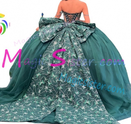 Luxury Topselling Emerald Green Quinceanera Dress