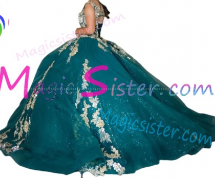 Luxury Topselling Emerald Green Quinceanera Dress