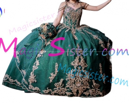 Luxury Topselling Emerald Green Quinceanera Dress