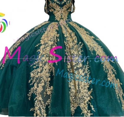 Luxury Topselling Emerald Green Quinceanera Dress