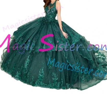 Emerald Green Topselling Quinceanera Dress