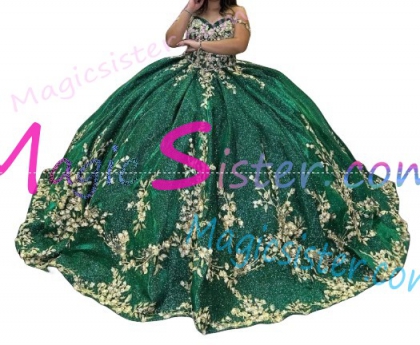 Emerald Green Topselling Quinceanera Dress
