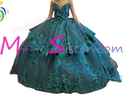 Emerald Green Topselling Quinceanera Dress