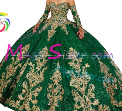 Luxury Topselling Emerald Green Quinceanera Dress