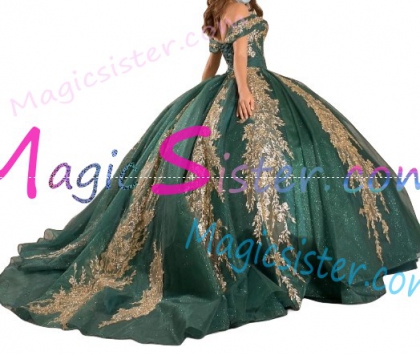 Luxury Topselling Emerald Green Quinceanera Dress