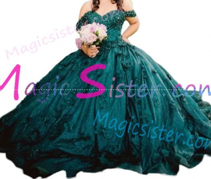 Pretty Topselling Emerald Green Quinceanera Dress