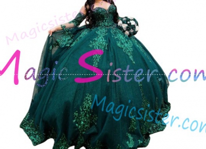Pretty Topselling Emerald Green Quinceanera Dress
