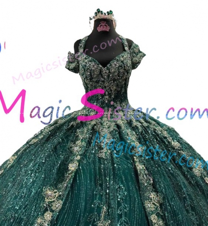 Luxury Topselling Emerald Green Quinceanera