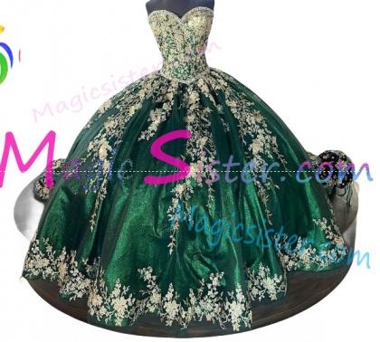 Luxury Topselling Emerald Green Quinceanera Dress