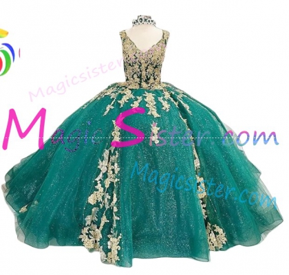 Luxury Topselling Emerald Green Quinceanera