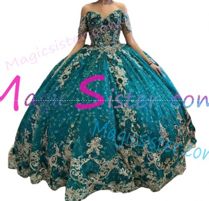Luxury Topselling Emerald Green Quinceanera Dress