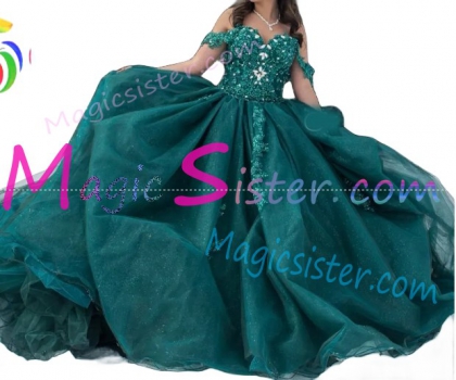 Luxury Topselling Emerald Green Quinceanera Dress