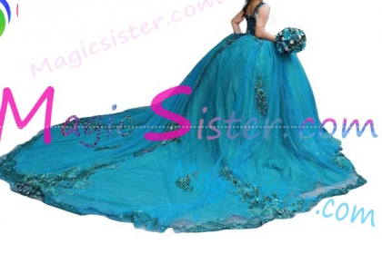 Luxury Topselling Emerald Green Quinceanera Dress