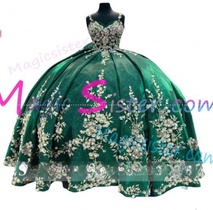 Pretty Topselling Emerald Green Quinceanera Dress