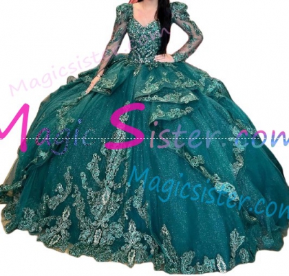 Pretty Topselling Emerald Green Quinceanera Dress