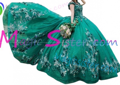 Pretty Topselling Emerald Green Quinceanera Dress