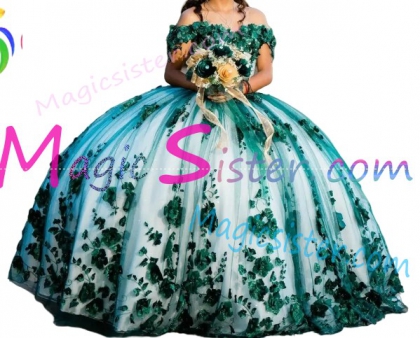 Pretty Topselling Emerald Green Quinceanera Dress
