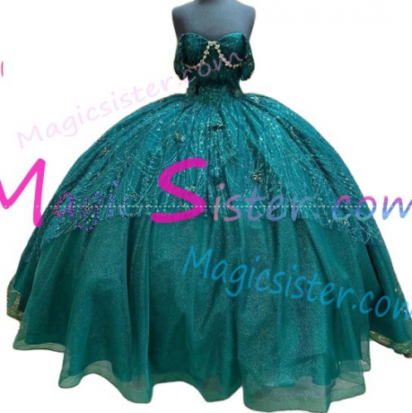 Pretty Topselling Emerald Green Quinceanera Dress
