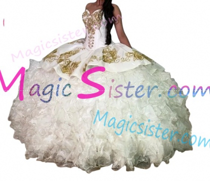 Hotselling Embroidery Charro Quinceanera Dress