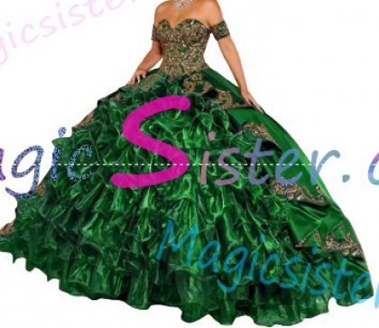 Hotselling Embroidery Charro Quinceanera Dress