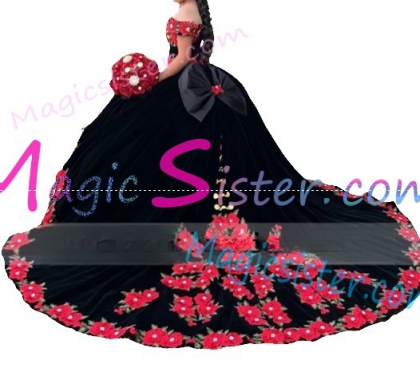 Hotselling Embroidery Charro Quinceanera Dress