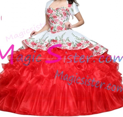 Hotselling Embroidery Charro Quinceanera Dress