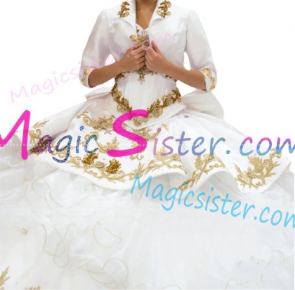 Hotselling Embroidery Charro Quinceanera Dress
