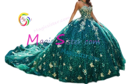 Topselling Emerald Green Quinceanera Dress