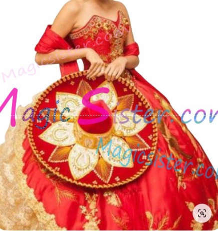 Hotselling Embroidery Charro Quinceanera Dress