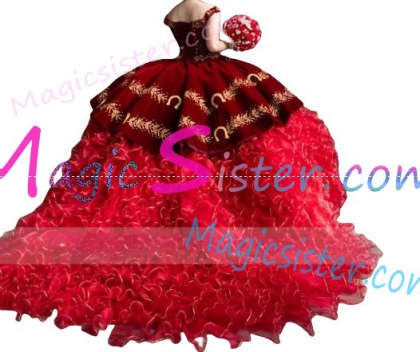 Hotselling Embroidery Charro Quinceanera Dress