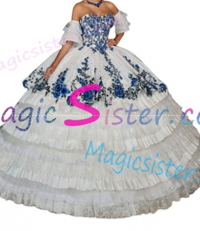 Hotselling Embroidery Charro Quinceanera Dress