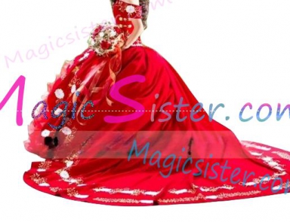 Hotselling Embroidery Charro Quinceanera Dress