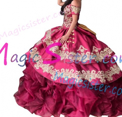 Hotselling Embroidery Charro Quinceanera Dress
