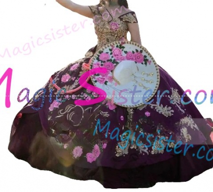 Hotselling Embroidery Charro Quinceanera Dress