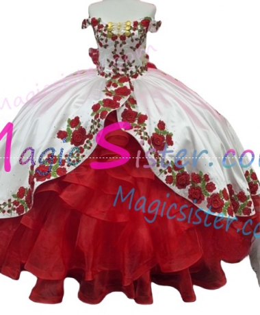 Hotselling Embroidery Charro Quinceanera Dress