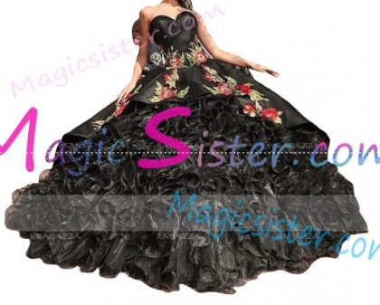 Hotselling Embroidery Charro Quinceanera Dress